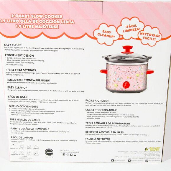 NWOT Hello Kitty 2-Quart Slow Cooker - Picture 3 of 5